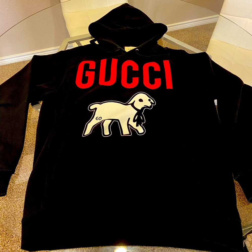 Gucci lamb hoodie size xxl but fits like xl